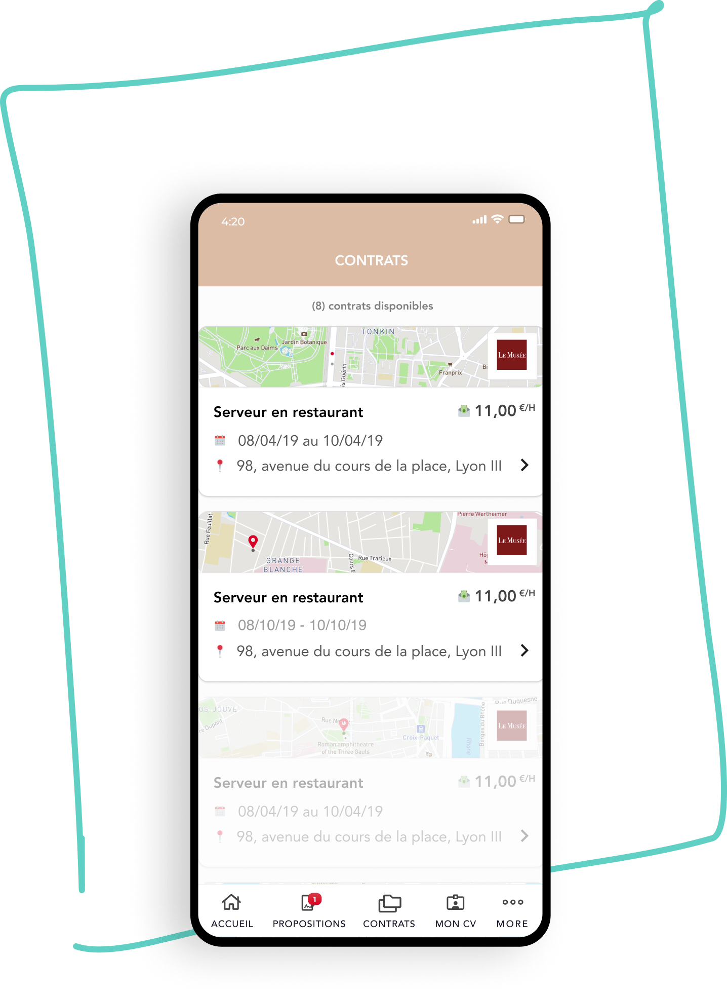 HCR Emploi Application Mobile Candidats